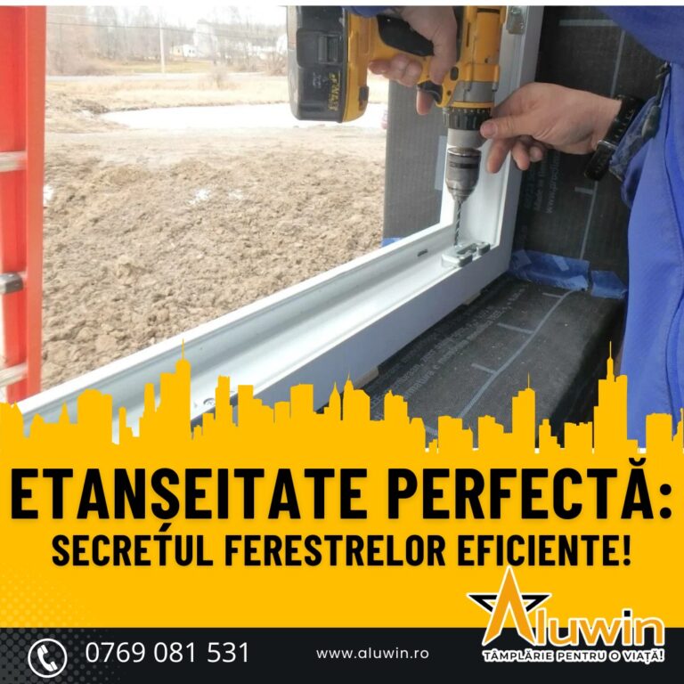 Etanșeitate perfectă: secretul ferestrelor eficiente!