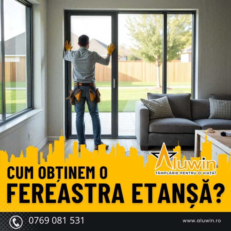 Cum obținem o fereastră perfect etanșă și ce beneficii îți aduce?